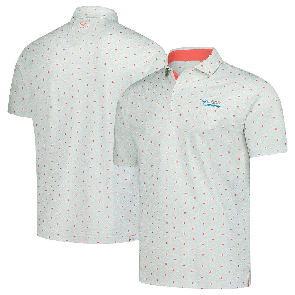 Men's Puma  Aqua Valspar Championship Pique Botanic Polo