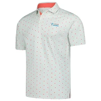 Men's Puma  Aqua Valspar Championship Pique Botanic Polo