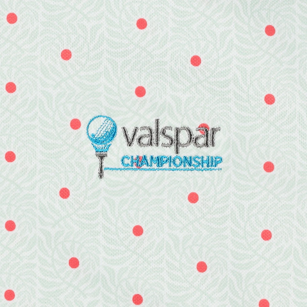 Men's Puma  Aqua Valspar Championship Pique Botanic Polo