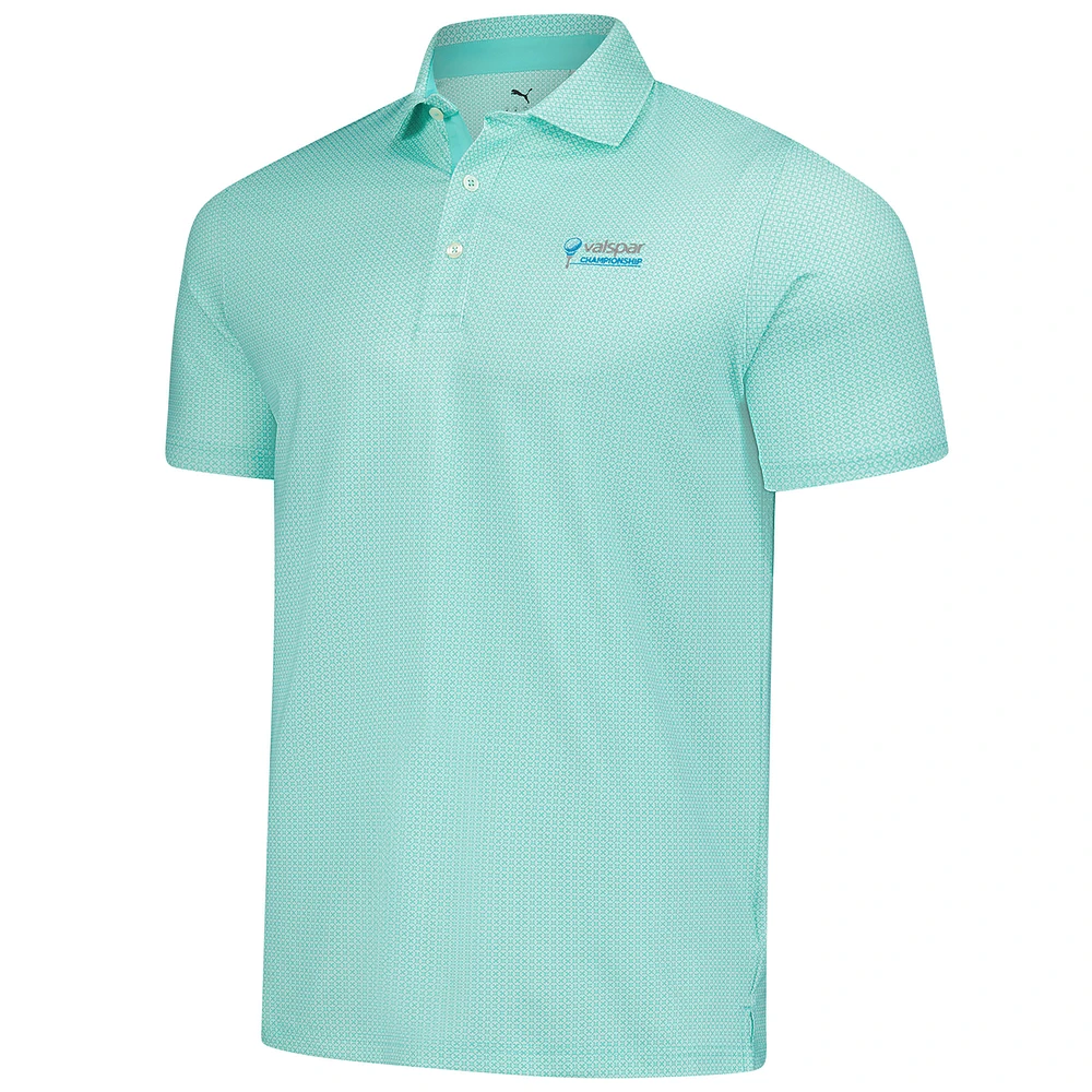 Men's Puma  Aqua Valspar Championship Tile MATTR Polo