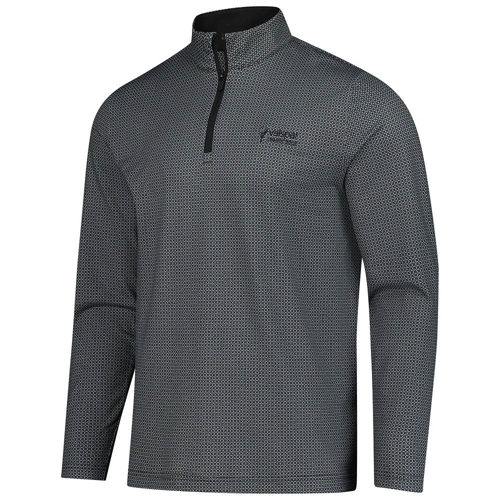 Men's Puma  Black Valspar Championship Pure 2.0 Tile Quarter-Zip Pullover