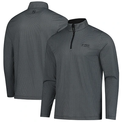 Men's Puma  Black Valspar Championship Pure 2.0 Tile Quarter-Zip Pullover