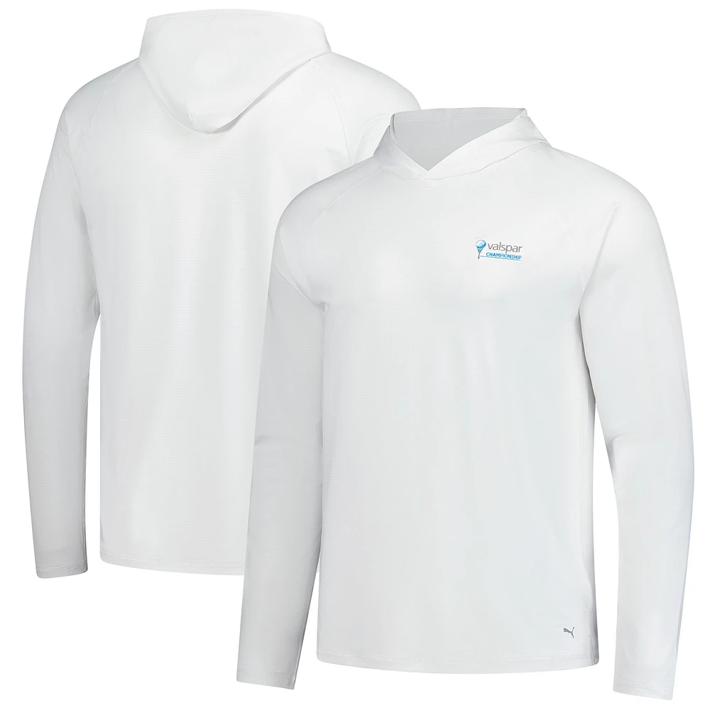 Men's Puma  White Valspar Championship You-V Raglan Pullover Hoodie