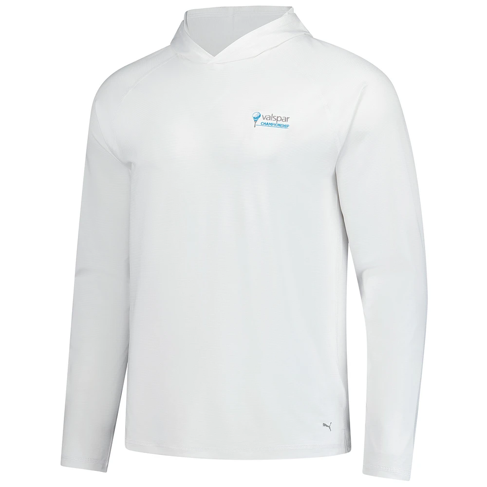 Men's Puma  White Valspar Championship You-V Raglan Pullover Hoodie