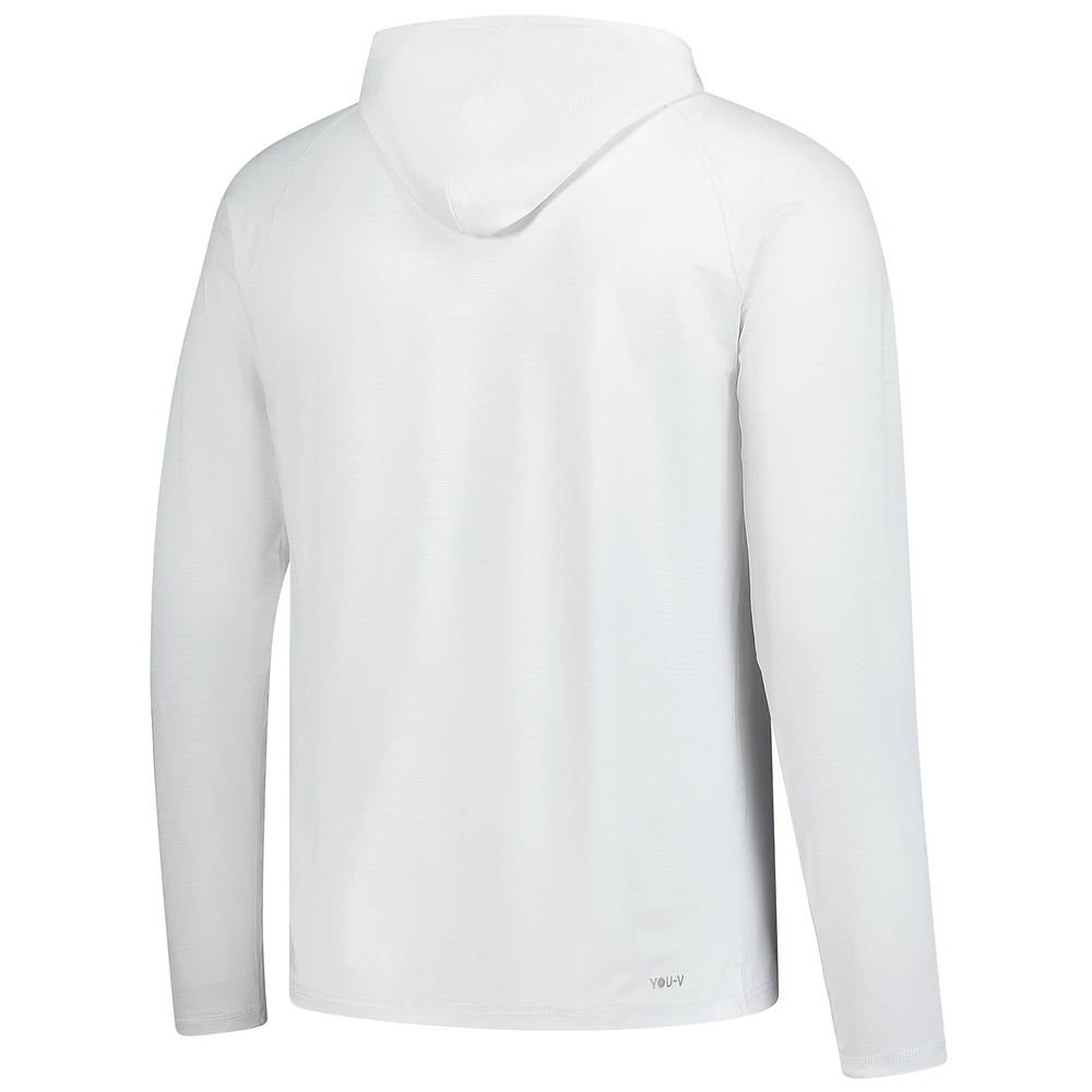 Men's Puma  White Valspar Championship You-V Raglan Pullover Hoodie