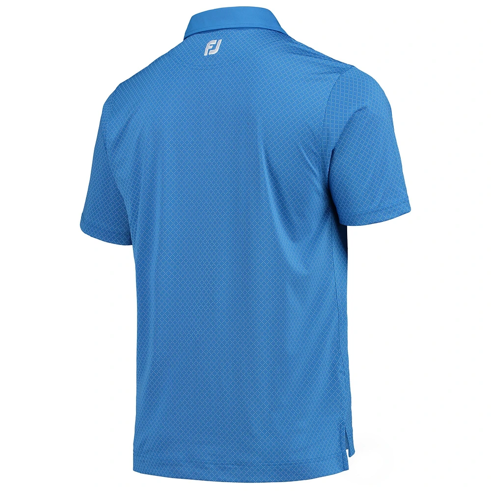 Polo en fil d'Ecosse FootJoy Valspar Championship bleu à pois pour homme