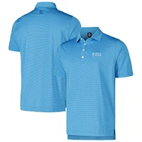 Polo FootJoy Valspar Championship ProDry Lisle Feeder Stripe bleu clair pour hommes