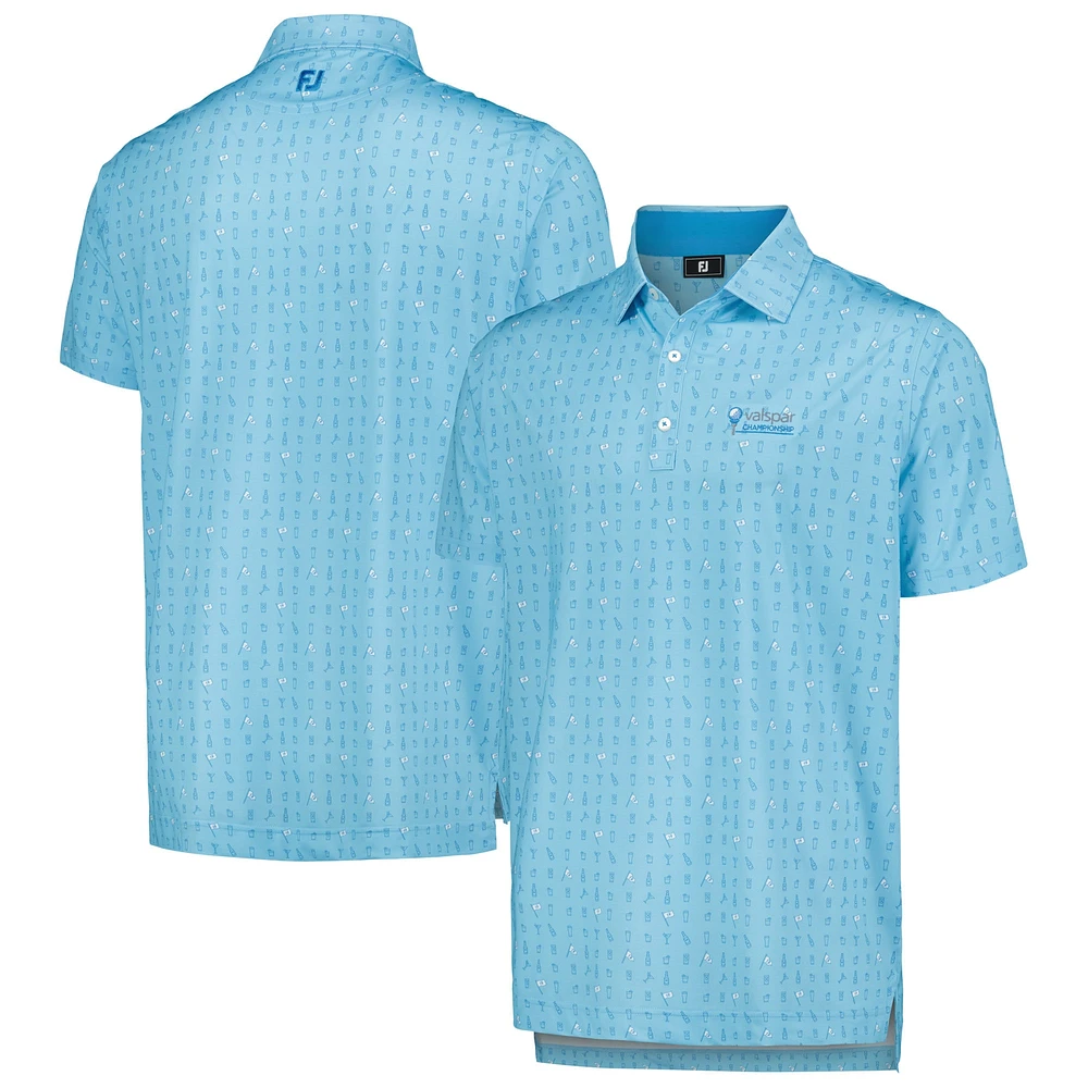 Polo FootJoy Bleu clair Valspar Championship The 19th Hole Lisle ProDry pour hommes