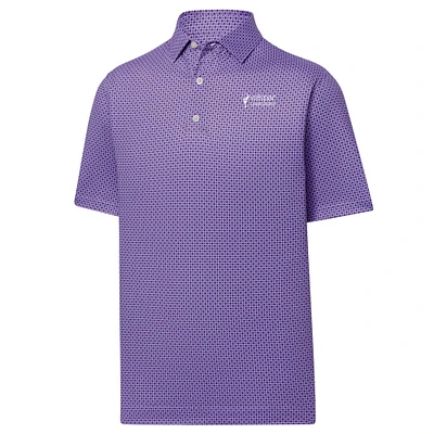 Men's FootJoy Purple Valspar Championship Dot Geo Print Polo