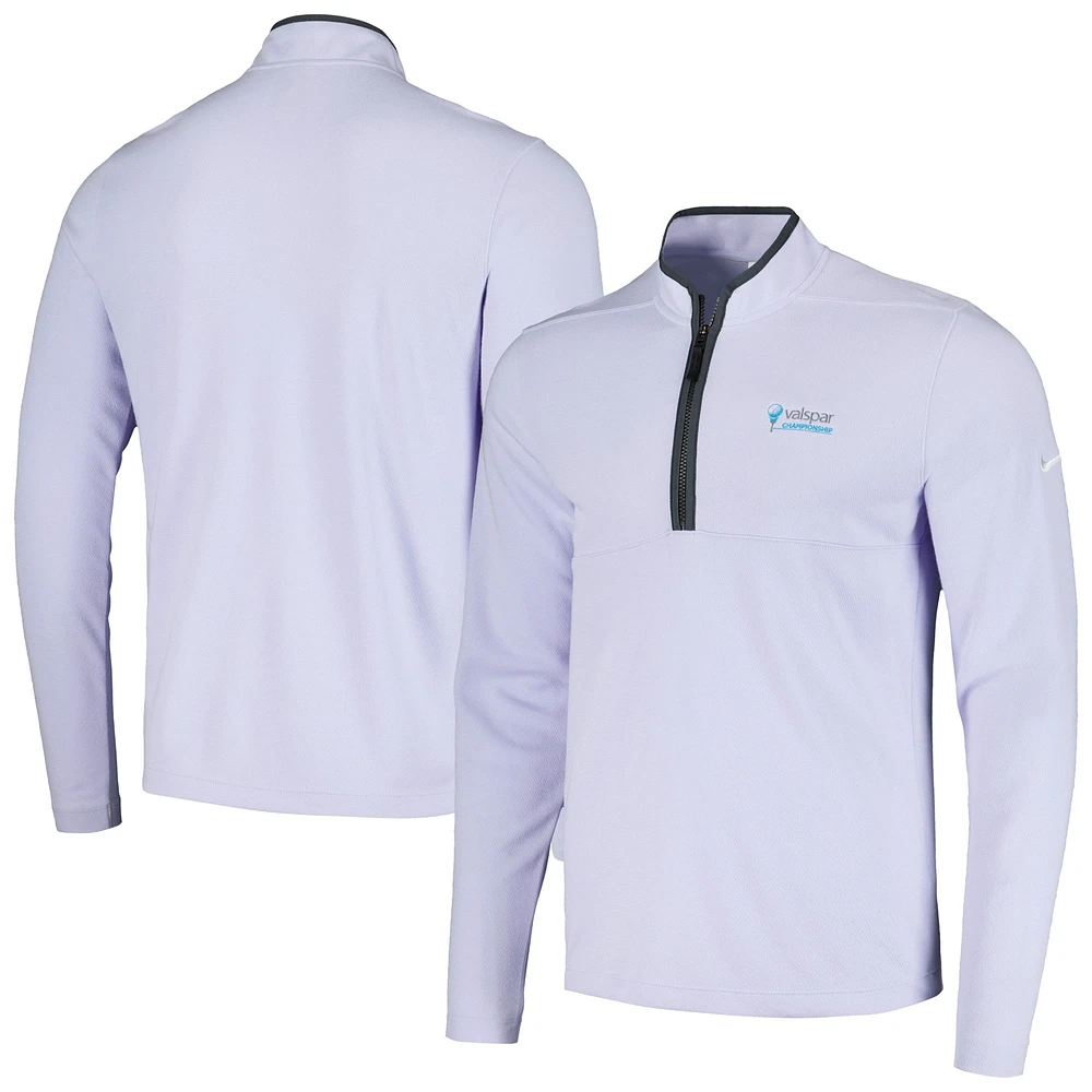 Haut à demi-zip Nike Lavender Valspar Championship Victory Performance pour homme