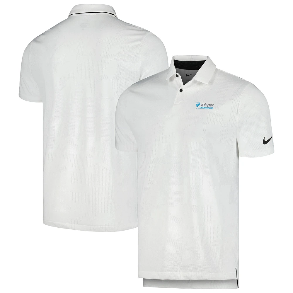 NIK PGATVC BLANC NOIR VALSPAR POLO DRI-FIT TOUR JACQUARD HOMME POLMEN