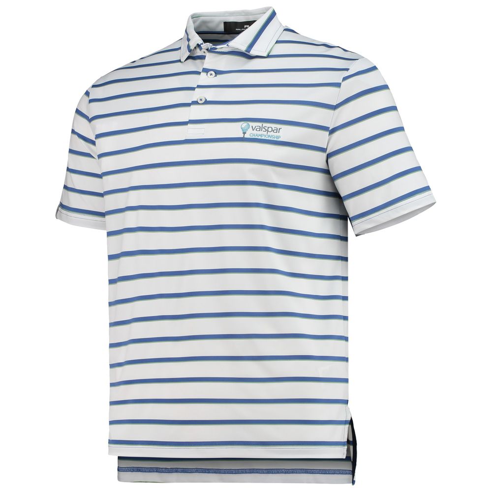 Men's RLX White Valspar Championship Lightweight Multi-Stripe Polo