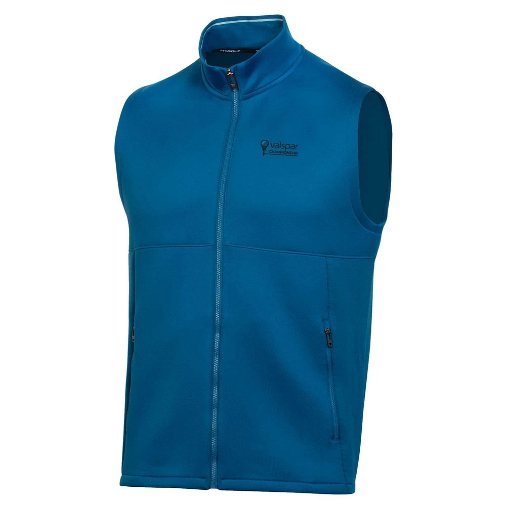 Gilet bleu à fermeture éclair intégrale Under Armour Valspar Championship Daytona Performance pour hommes