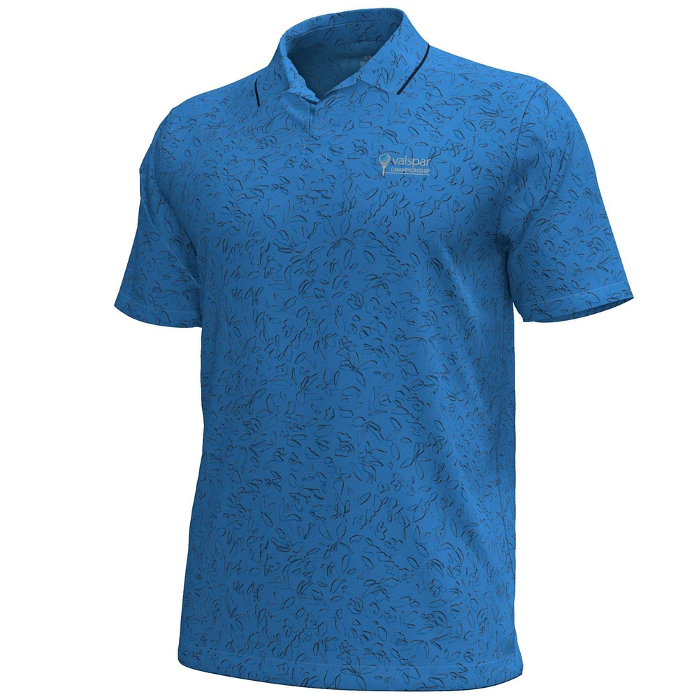 Polo à fleurs Under Armour Valspar Championship Iso-Chill bleu pour homme