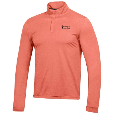 Under Armour Heather Orange Valspar Championship Playoff 3.0 Pull à quart de zip pour homme