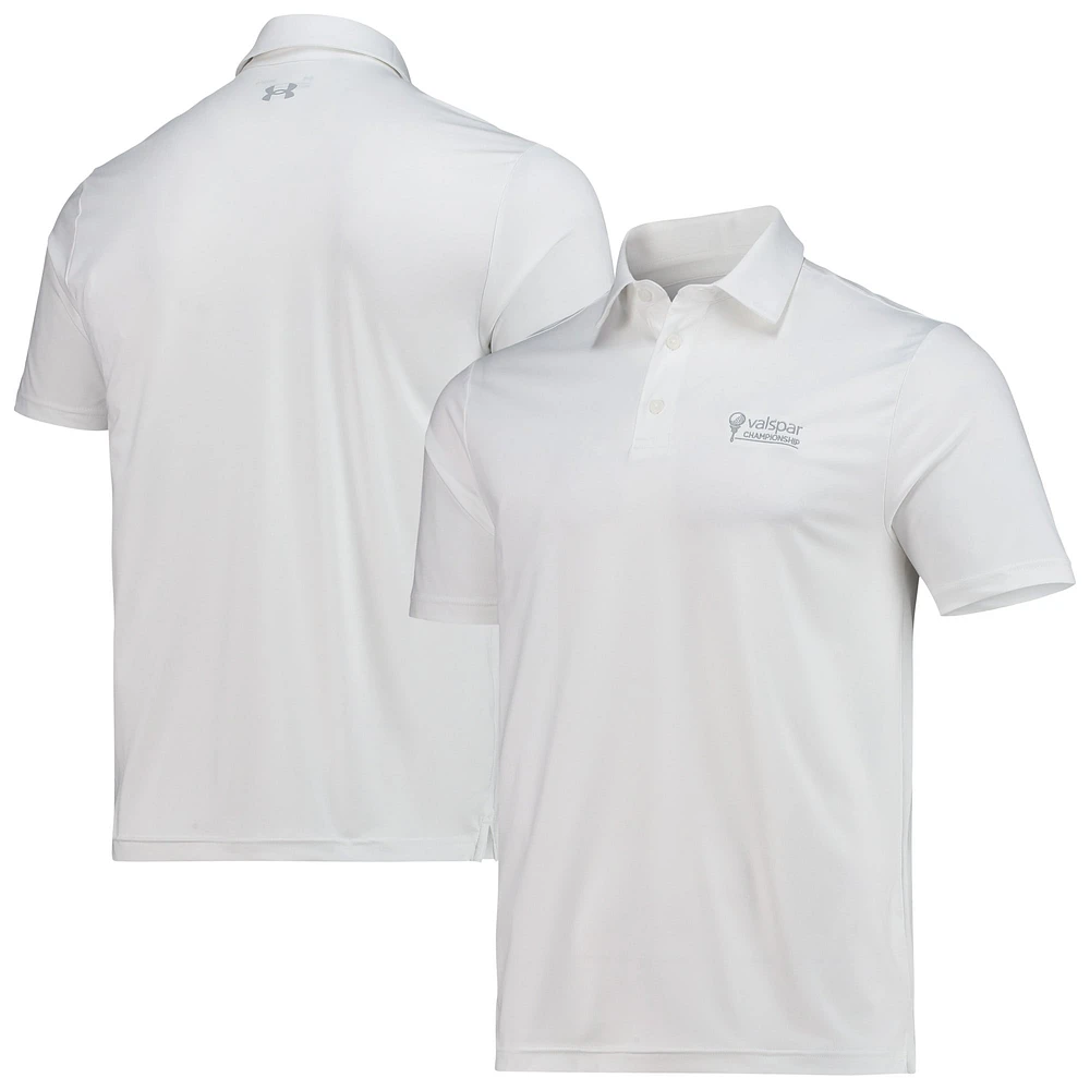 Men's Under Armour White Valspar Championship T2 Polo