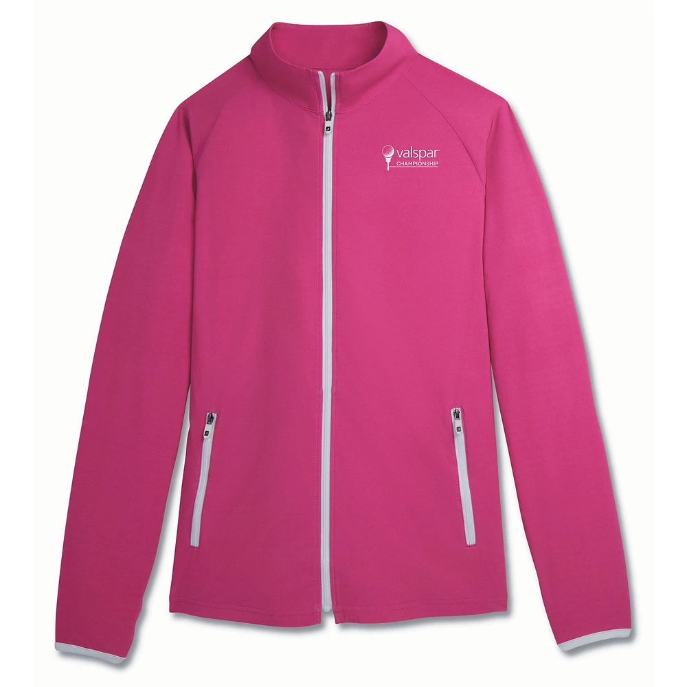 Women's FootJoy Pink Valspar Championship Woven Full-Zip Jacket