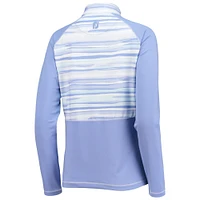 Women's FootJoy Purple Valspar Championship Watercolor Raglan Half-Zip Top