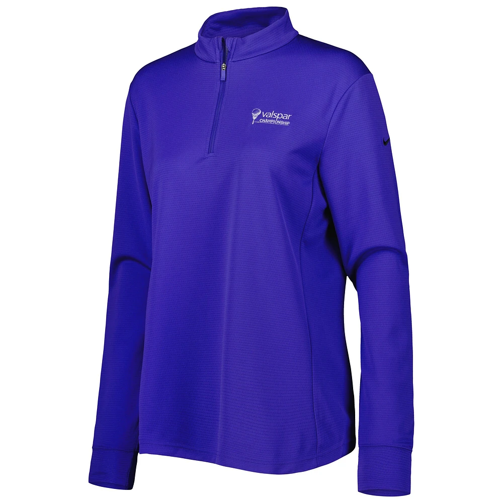 Women's Nike Blue 2023 Valspar Championship Victory Performance Half-Zip Top