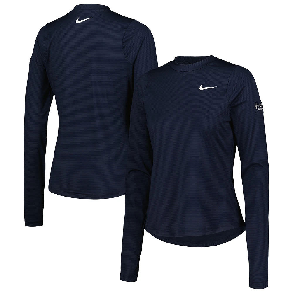 T-shirt à manches longues Nike bleu marine Valspar Championship Victory pour femme