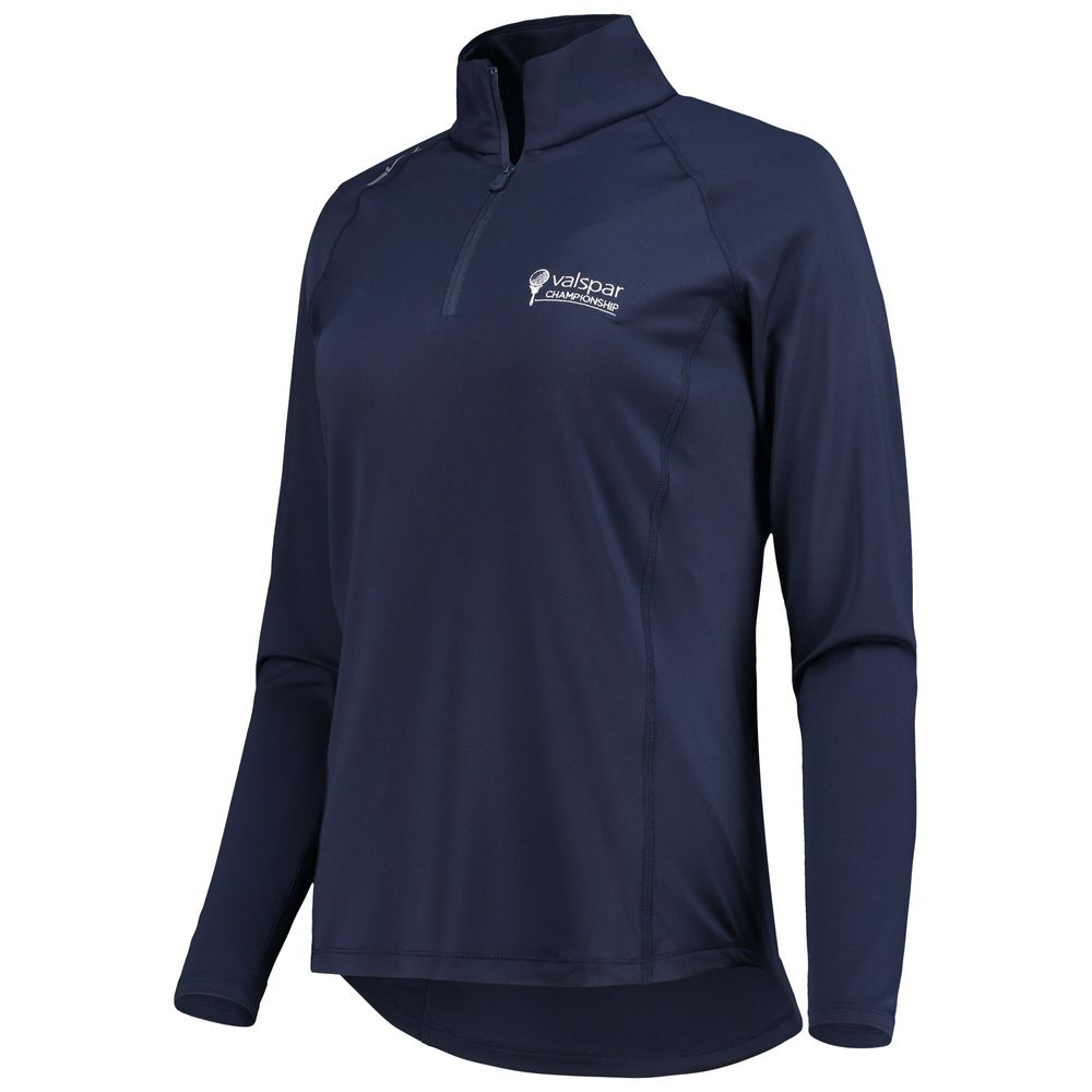 Women's RLX Navy Valspar Championship Airflow Raglan Quarter-Zip Top