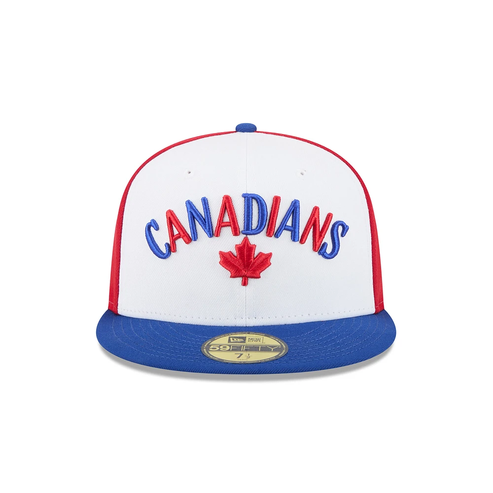 Casquette ajustée 59FIFTY blanche pour homme New Era Vancouver Canadians Theme Nights