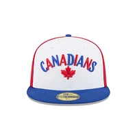 Casquette ajustée 59FIFTY blanche pour homme New Era Vancouver Canadians Theme Nights