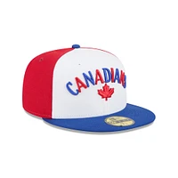 Casquette ajustée 59FIFTY blanche pour homme New Era Vancouver Canadians Theme Nights