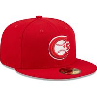 Men's New Era Red Vancouver Canadians Authentic Collection 59FIFTY Fitted Hat