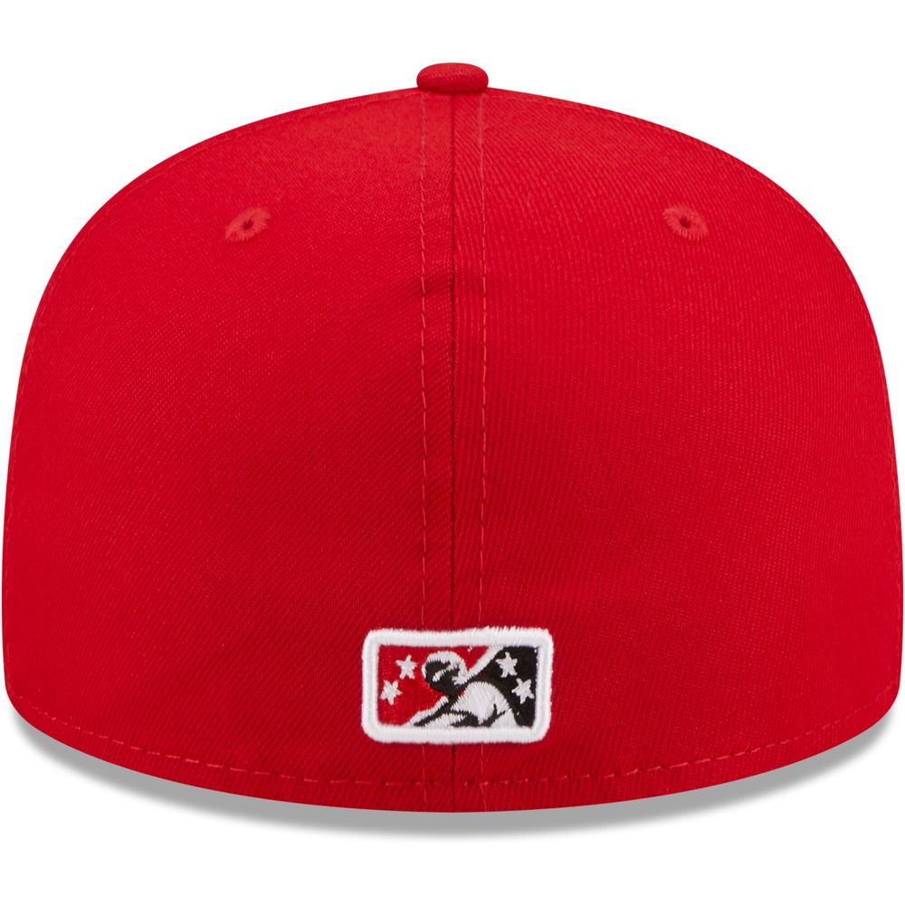 Men's New Era Red Vancouver Canadians Authentic Collection 59FIFTY Fitted Hat
