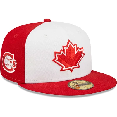 Men's New Era White Vancouver Canadians Alternate 2 Authentic Collection 59FIFTY Fitted Hat