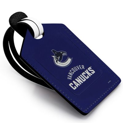 Vancouver Canucks Personalized Leather Luggage Tag