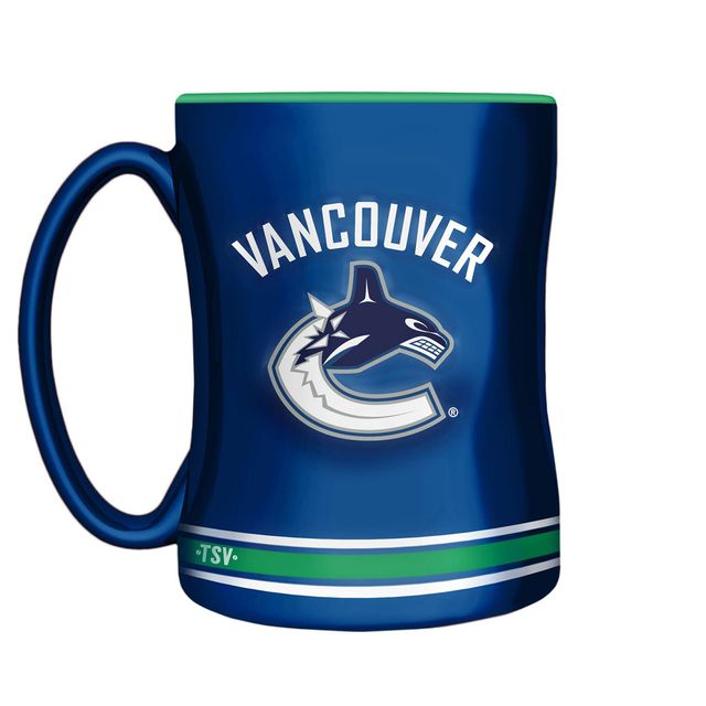 Tasse en relief sculpté Blue Vancouver Canucks