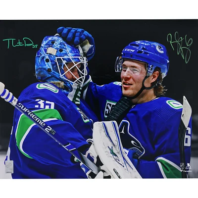 Brock Boeser & Thatcher Demko Vancouver Canucks Dual-Signed 16" x 20" Spotlight Photograph