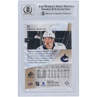 Brock Boeser Vancouver Canucks Autographié 2020-21 Upper Deck SP Game Used Golden Burst #22 #/265 Beckett Fanatics Witnessed Authenticated 10 Card