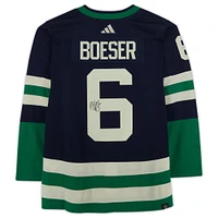 Brock Boeser Vancouver Canucks Autographed 2022-23 Reverse Retro Adidas Authentic Jersey