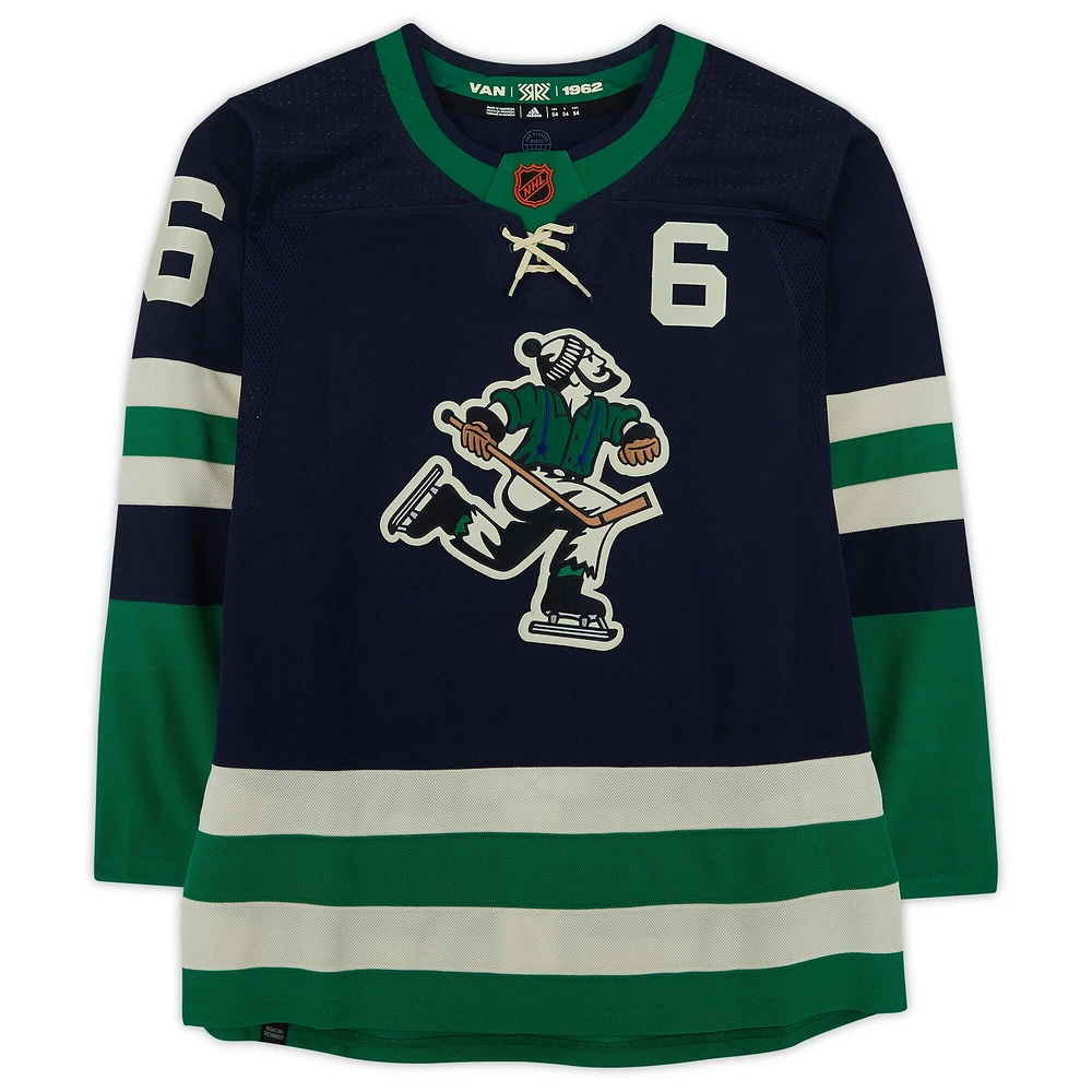Brock Boeser Vancouver Canucks Autographed 2022-23 Reverse Retro Adidas Authentic Jersey