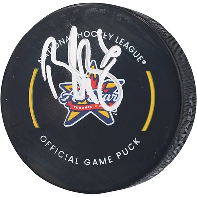 Brock Boeser Vancouver Canucks Autographed 2024 NHL All-Star Game Official Game Puck 