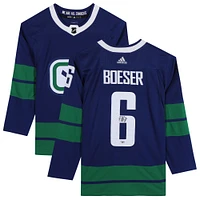 Brock Boeser Vancouver Canucks Autographed Blue Alternate Adidas Authentic Jersey