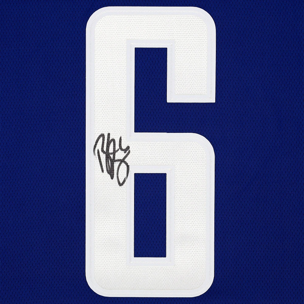 Brock Boeser Vancouver Canucks Autographed Blue Fanatics Breakaway Jersey
