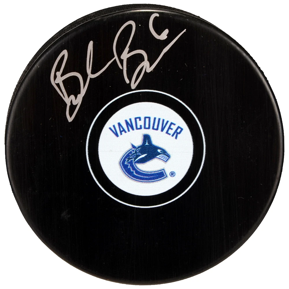 Rondelle de hockey autographiée des Canucks de Vancouver Brock Boeser