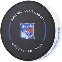 Brock Boeser Vancouver Canucks Game-Used Goal Puck vs. New York Rangers on January 8, 2024 