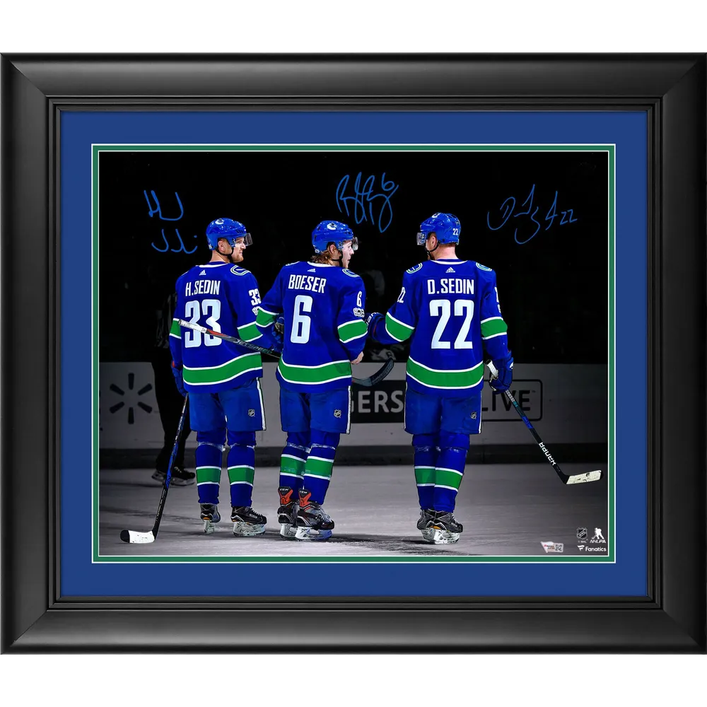 Daniel Sedin Vancouver Canucks Autographed Fanatics Authentic Blue