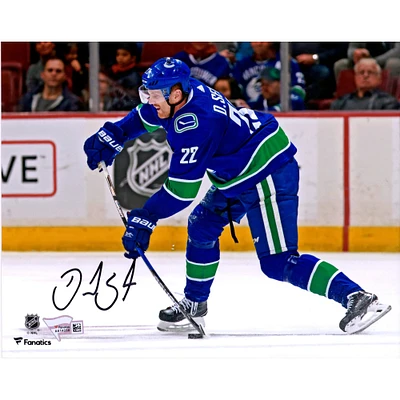 Daniel Sedin Vancouver Canucks Autographed 8" x 10" Blue Jersey Shooting Photograph