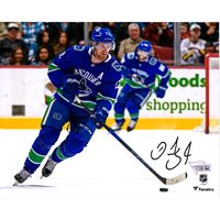 Daniel Sedin Vancouver Canucks Autographed 8'' x 10'' Blue Jersey Skating Photograph