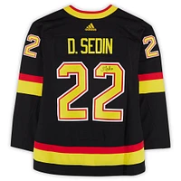Daniel Sedin Vancouver Canucks Autographed Black Alternate adidas Authentic Jersey