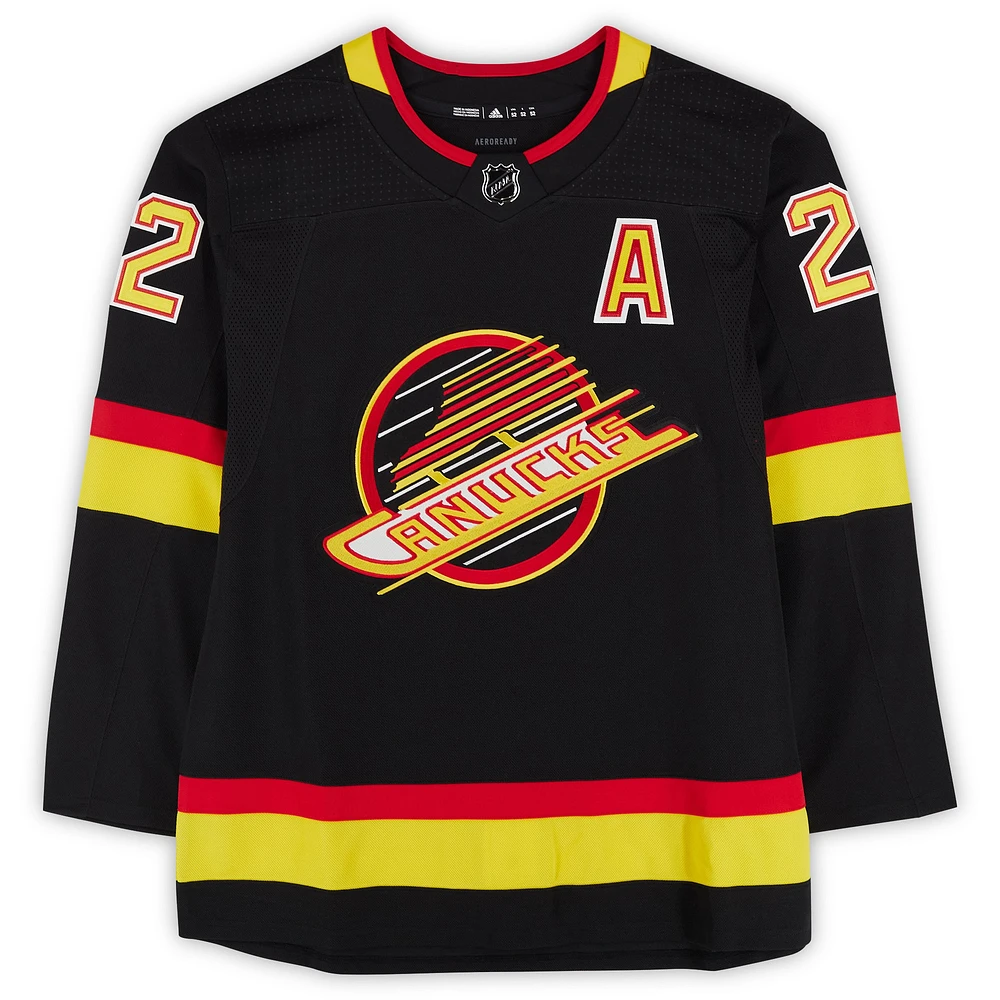 Daniel Sedin Vancouver Canucks Autographed Black Alternate adidas Authentic Jersey