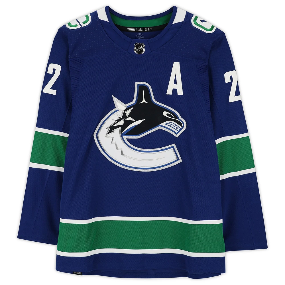 Daniel Sedin Vancouver Canucks Autographed Blue Adidas Authentic Jersey