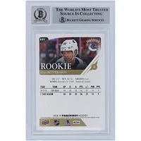 Elias Pettersson Vancouver Canucks Autographed 2018-19 Upper Deck Parkhurst #331 Beckett Fanatics Witnessed Authenticated Rookie Card with "2019 Calder" Inscription