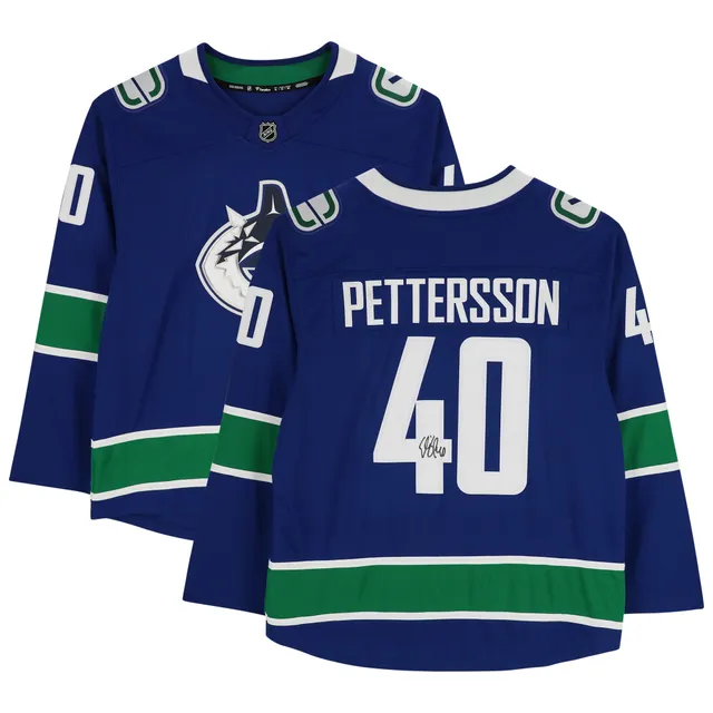 Elias Pettersson Vancouver Canucks Unsigned Blue Alternate